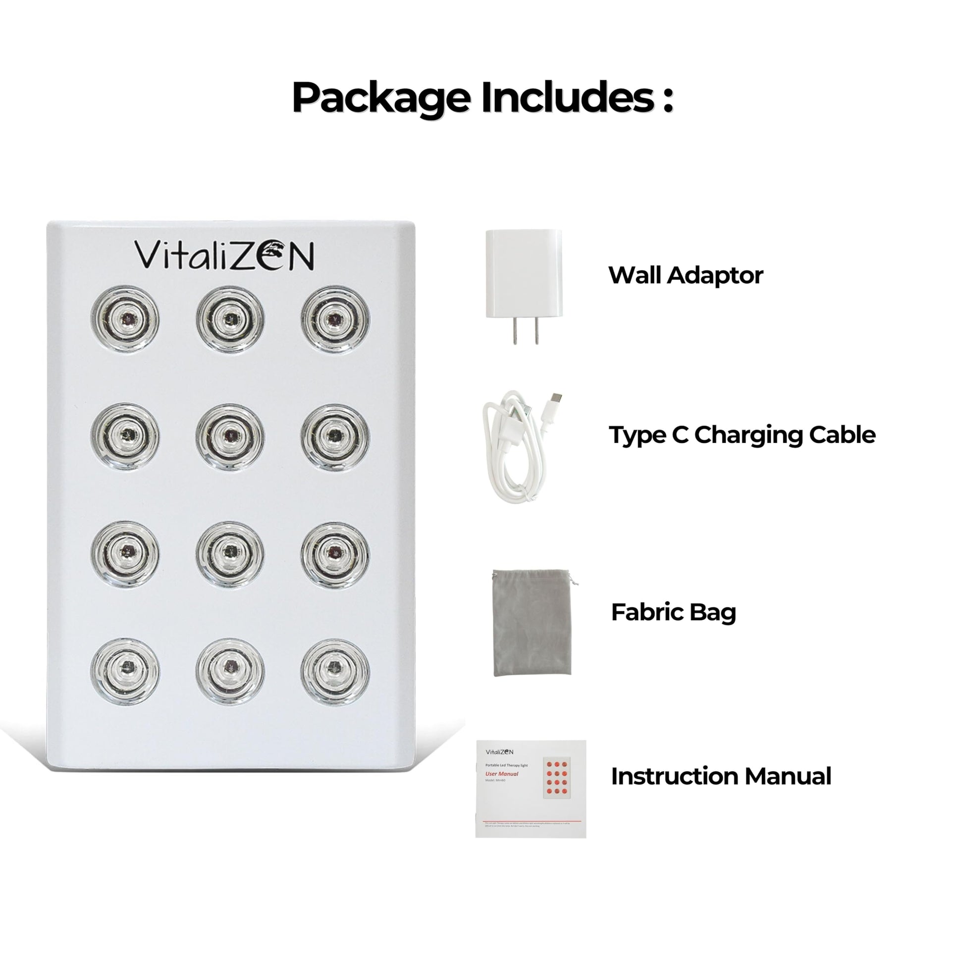 VitaliZEN Cosmo 60 Watt, Rechargeable Red & Near-Infrared Light Therapy Device. 660nm & 850nm VitaliZENBuy Supplements Australia