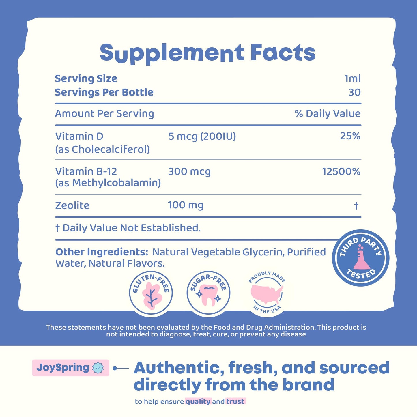 JoySpring LingoLeap – Liquid Kids Formula with Zeolite Clinoptilolite, Methylated B12 & Vitamin D3 | Gentle Daily Support for Kids’ Wellness