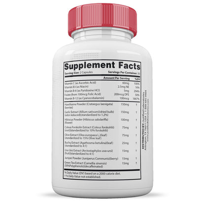 Gluco Renu 688MG Glyco Support Pills Premium Formula Gluo Renew Glycogen Support Formulated Hawthrone Hibiscus Garlic Junpier Powder Olive Forskolin Green Tea Extract 60 Capsules Justified LaboratoriesBuy Supplements Australia