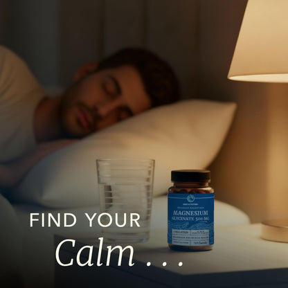 Magnesium Glycinate 500mg | High Absorption | Sleep, Muscle, Bone, Heart Health & Relaxation Support for Women & Men | Chelated Mag Glycinate