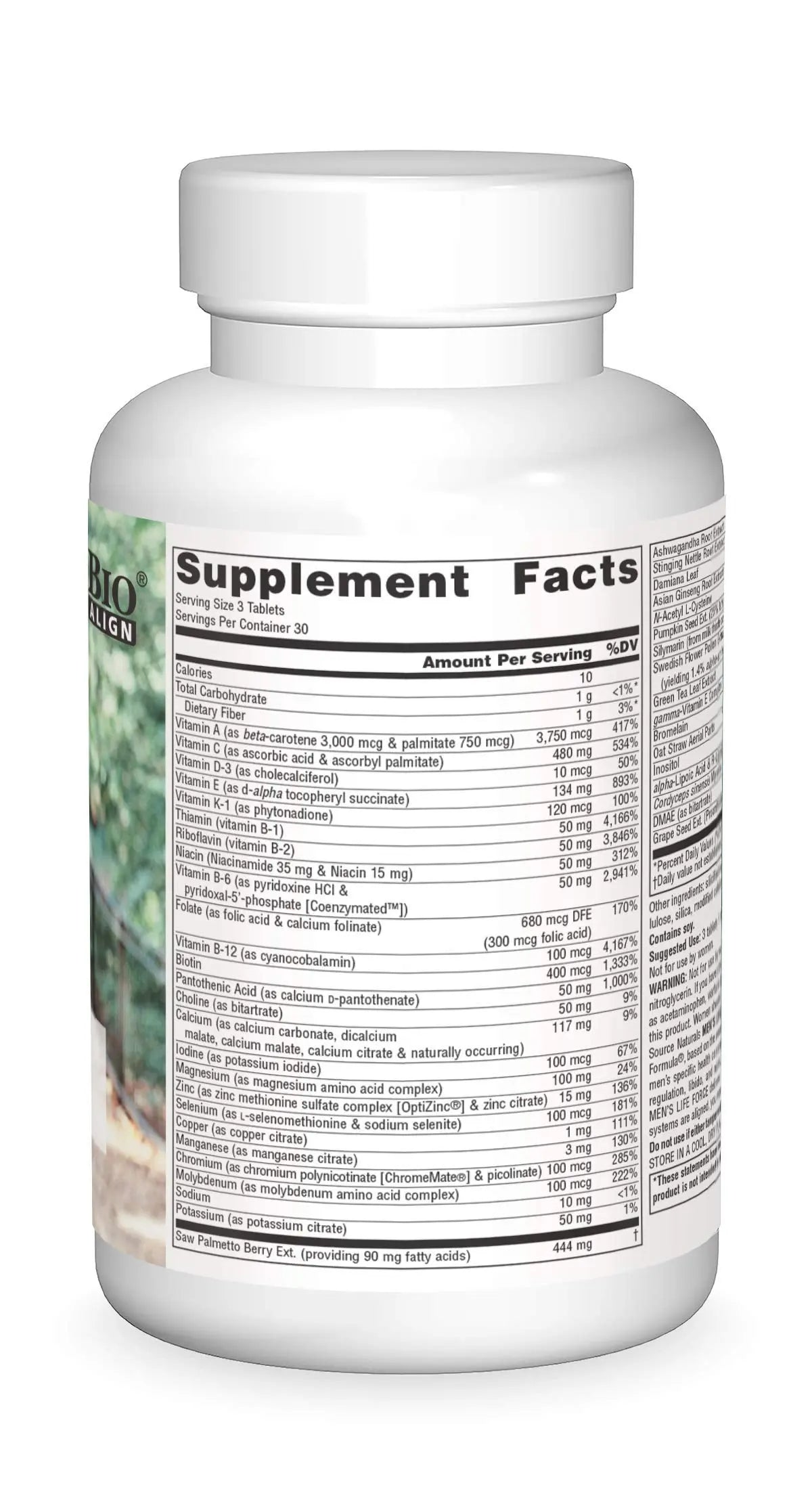 Source Naturals Men's Life Force Multiple Daily Multivitamin & Immune Health Supplement - 13 Essential Vitamins, Nutrients & Minerals - 180 Tablets Source Naturals