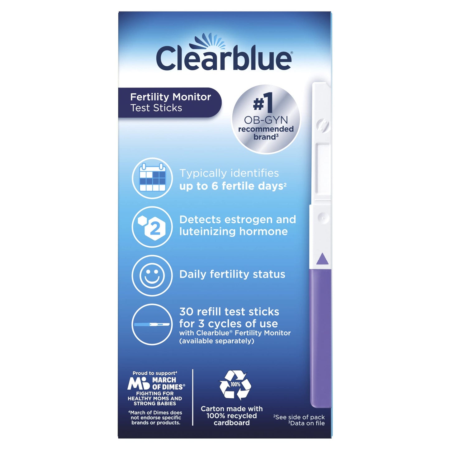 Clearblue Fertility Monitor Test Sticks, 30 count ClearblueBuy Supplements Australia