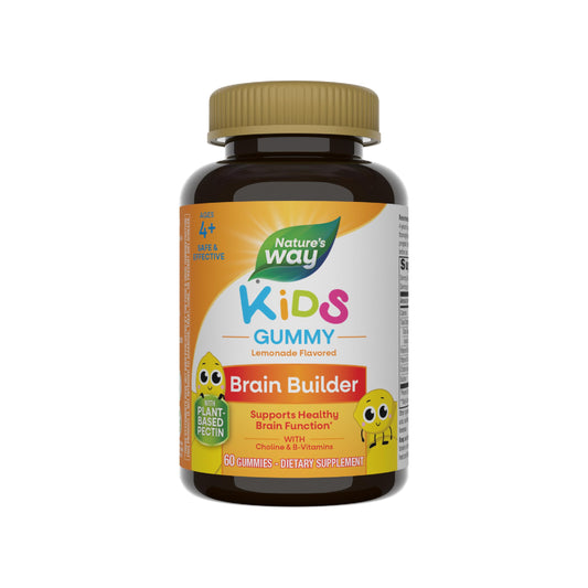 Nature's Way Kids Brain Supplement Gummies, Supports Healthy Brain Function*, Lemonade Flavored, 60 Gummies Nature's WayBuy Supplements Australia