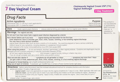 Taro Clotrimazole 7 Vaginal Cream 45 g (Pack of 12) TAROBuy Supplements Australia