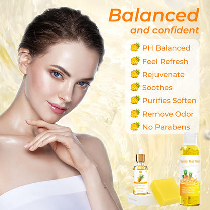 Feminine Wash & Yoni Oil & Yoni Soap Set for Women, Yoni Wash for Vaginal Ph Balance Remove Odor BASSIBuy Supplements Australia