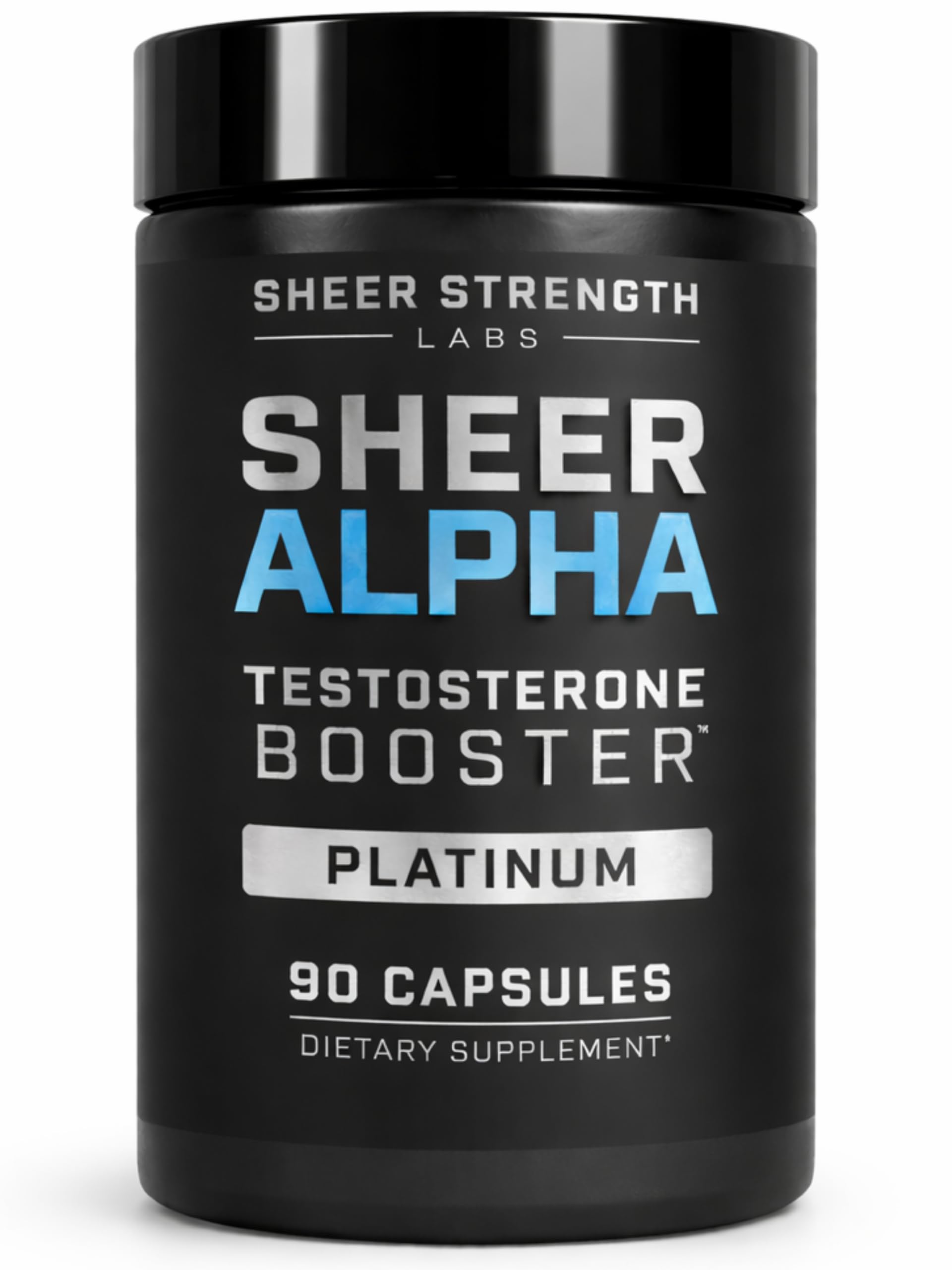 Testosterone Booster for Men - Sheer Alpha T-Booster - Clinically Backed Dose, Strongest Formula - Made in USA - Premium Blend of Fadogia Agrestis Tongkat Ali and Shilajit. 30 Servings Sheer Strength LabsBuy Supplements Australia