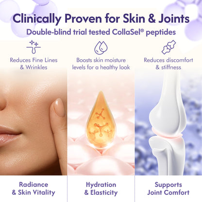 Nordic Liquid Collagen Peptide Drink, Organic Birch Sap, Wild blueberry + Vitamin C, Made in Finland - 10g Clinically Studied Grass Fed Collagen Peptides for Skin Hair Nails & Joint Support, with Silica, BPA-Free Beverage (12 Pack) Nordic Tree WaterBuy Supplements Australia