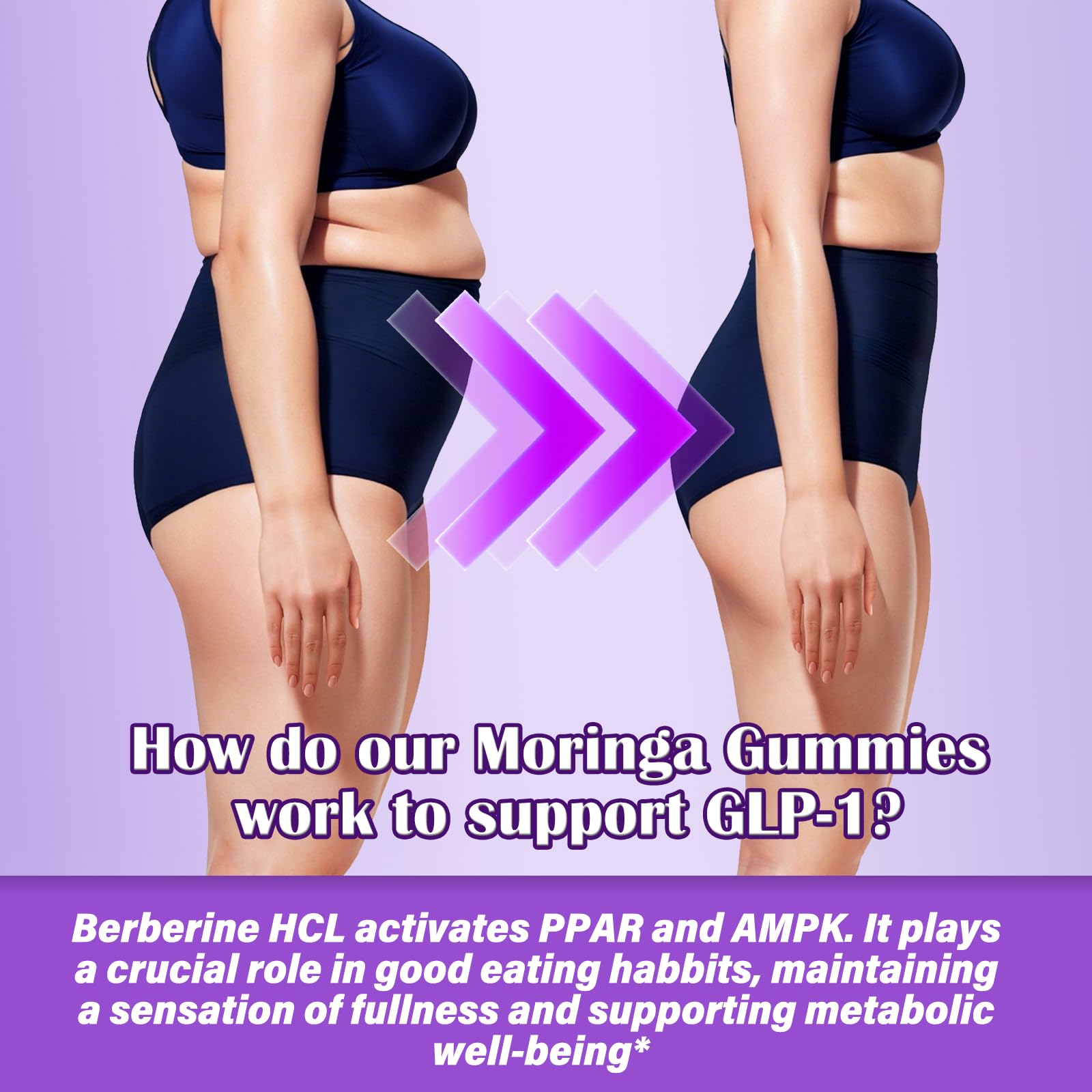 AuraraNeNourish Organic Moringa Oleifera Gummies for Women & Men, 8-in-1 Superfood Blend w. Berberine HCl & Moringa Leaf Extract for GLP-1 Support & Energy Immune Joint & Gut Health Sugar-Free AuraraNeNourishBuy Supplements Australia