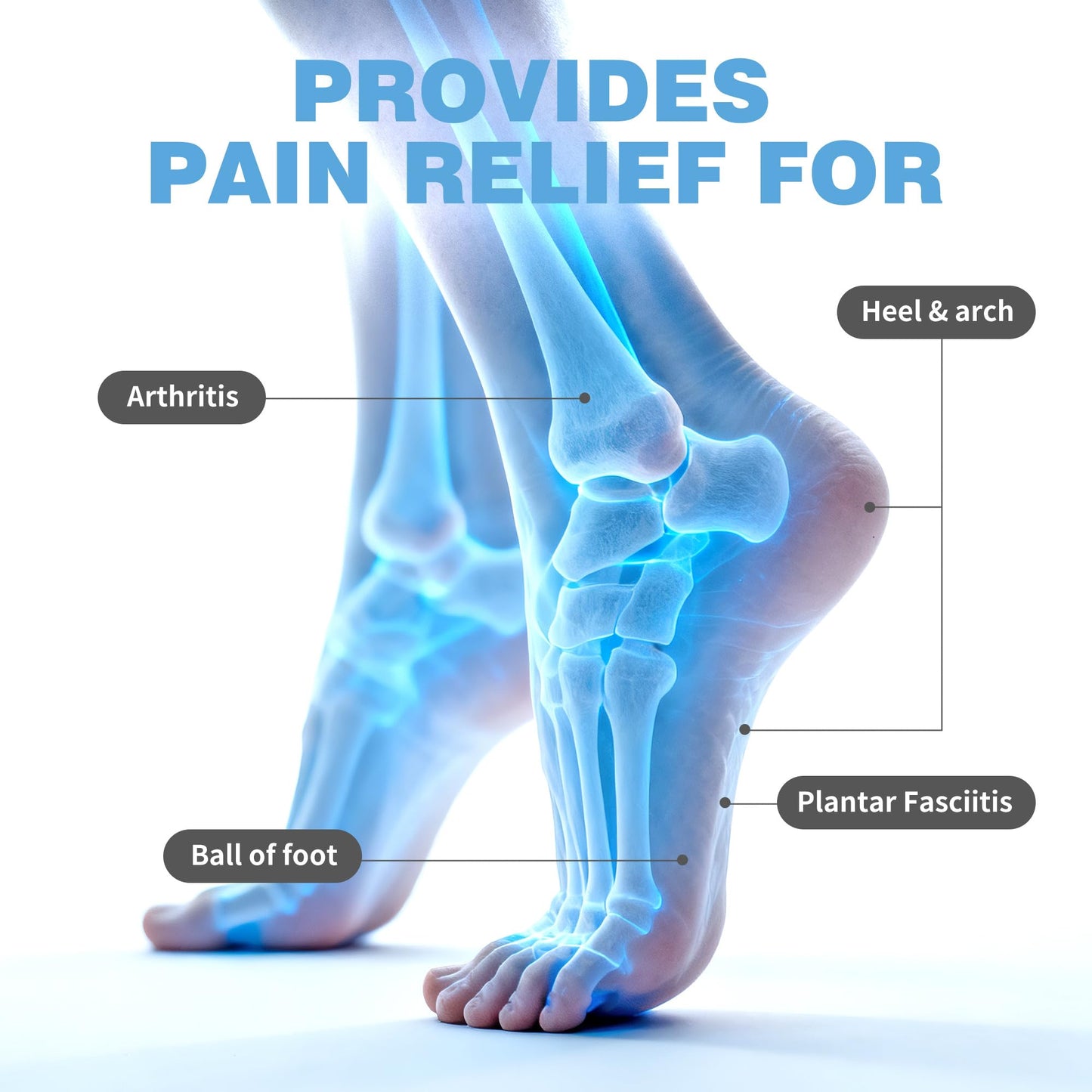 CARELAND Plantar Fasciitis Lidocaine Pain Patches with Hydrogel Technology- Waterproof with Sticky Border, 12 Hour Pain Relief - Contours to Your Foot - 16 Ct CARELANDBuy Supplements Australia