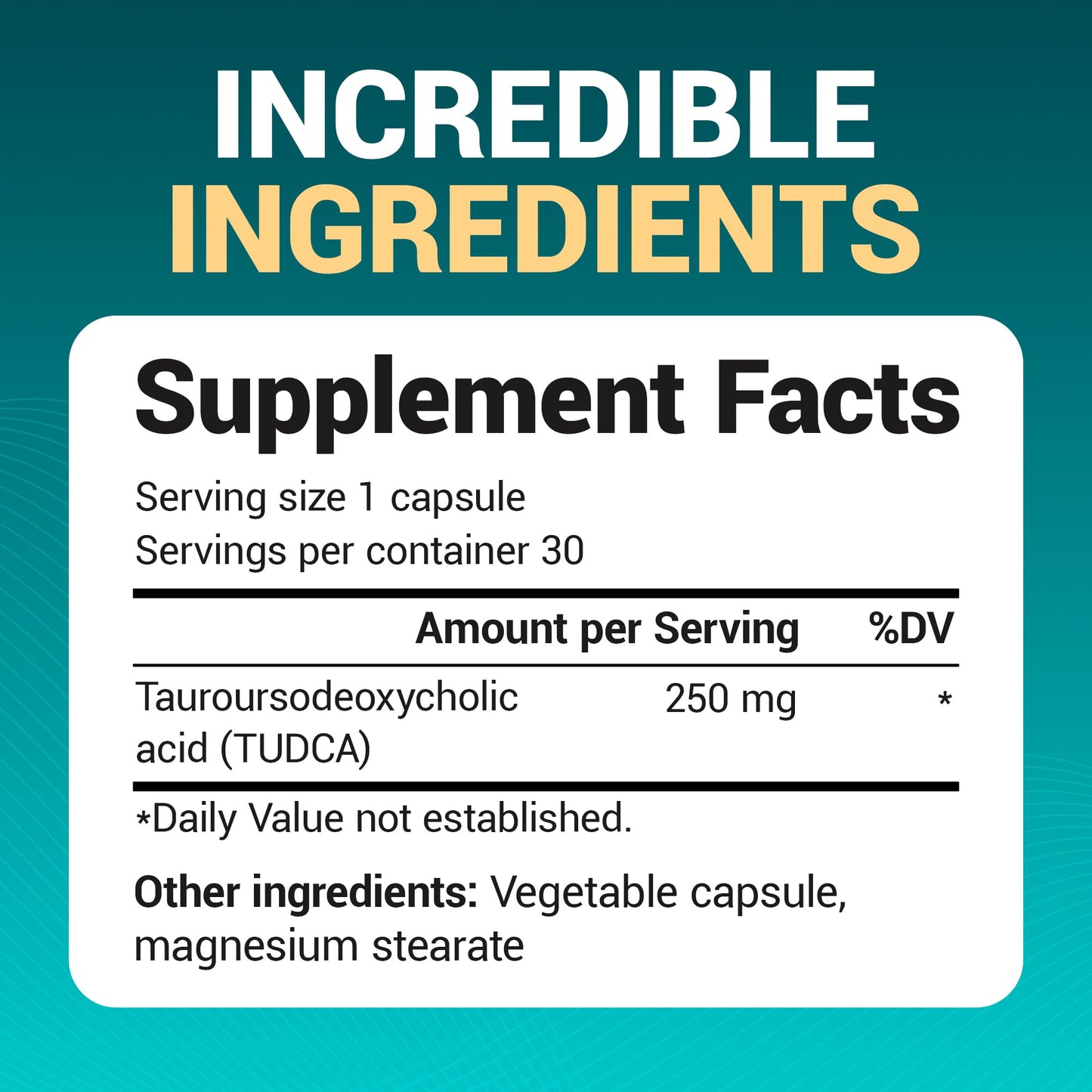 Dr. Berg TUDCA Supplement (Tauroursodeoxycholic Acid) - Powerful Formula for Liver Health, Bile Flow, Gallbladder Support