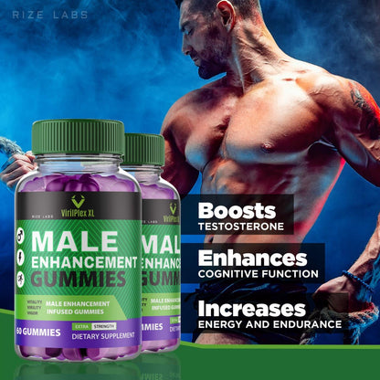 VirilPlex XL Male Performance Gummies, Premium Formula for Health and Wellbeing, VirilPlex XL for Men Gummys to Deliver Peak Performance Benefits, VirilPlexXL Gomitas (60 Gummies) rize labsBuy Supplements Australia