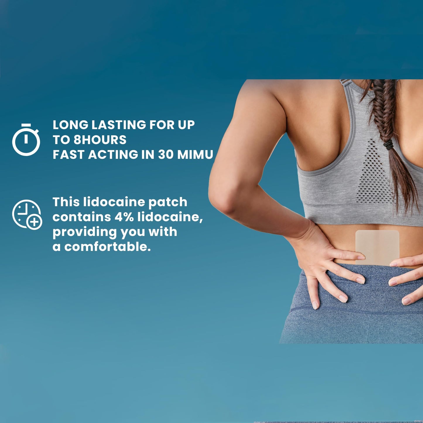 Teemofe 4% Lidocaine Pain Relief Patches – Maximum OTC Strength, Fast-Acting Targeted Relief, 30 Count, for Muscle & Joint Discomfort-0306 TeemofeBuy Supplements Australia