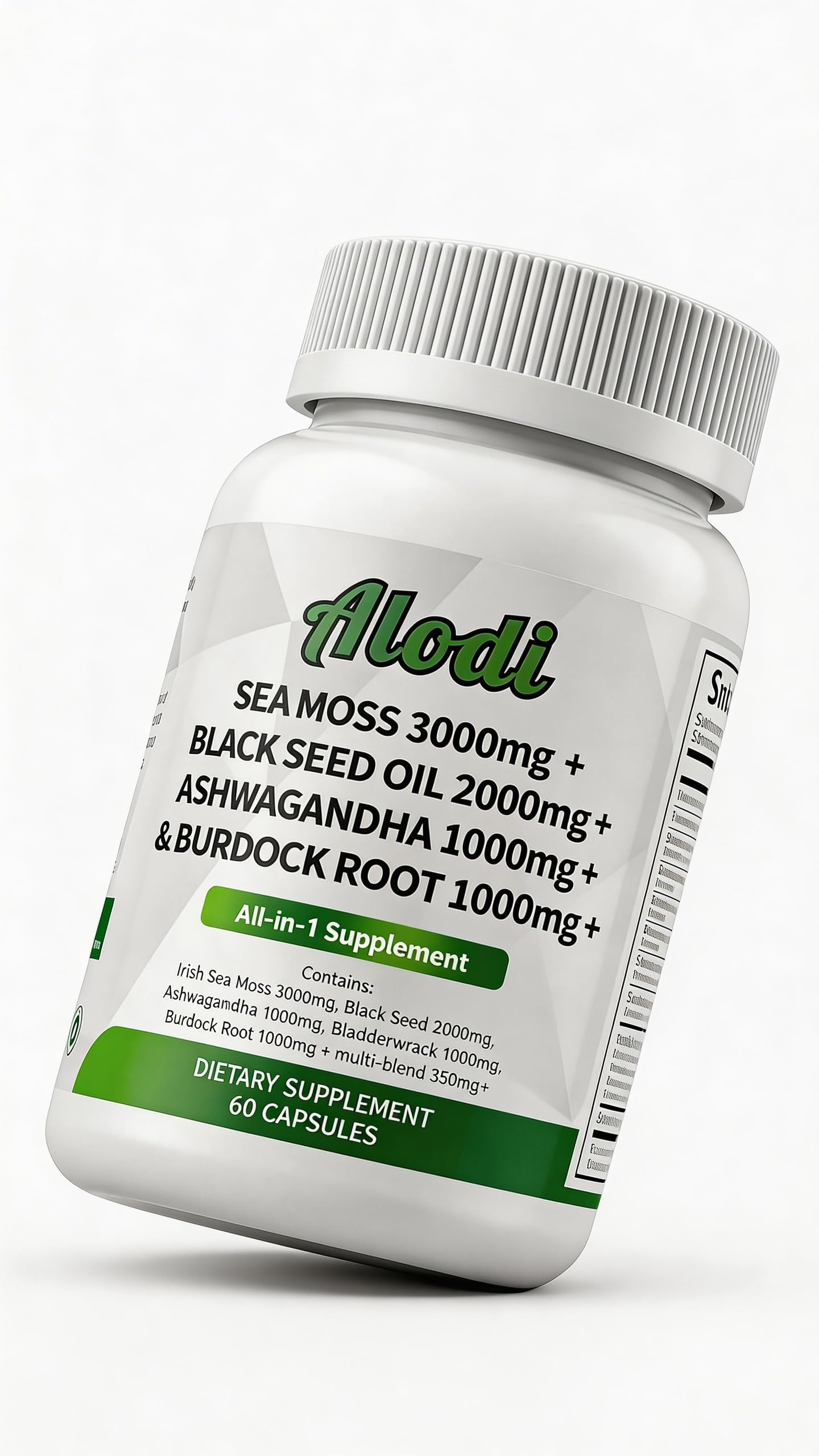 ALODI Super Seaweed Blend Supplement - Contains KSM-66 Ashwagandha, Black Seed Oil, Burdock Root, Kelp, Supports Digestion, Sleep, and Immune Health ALODIBuy Supplements Australia