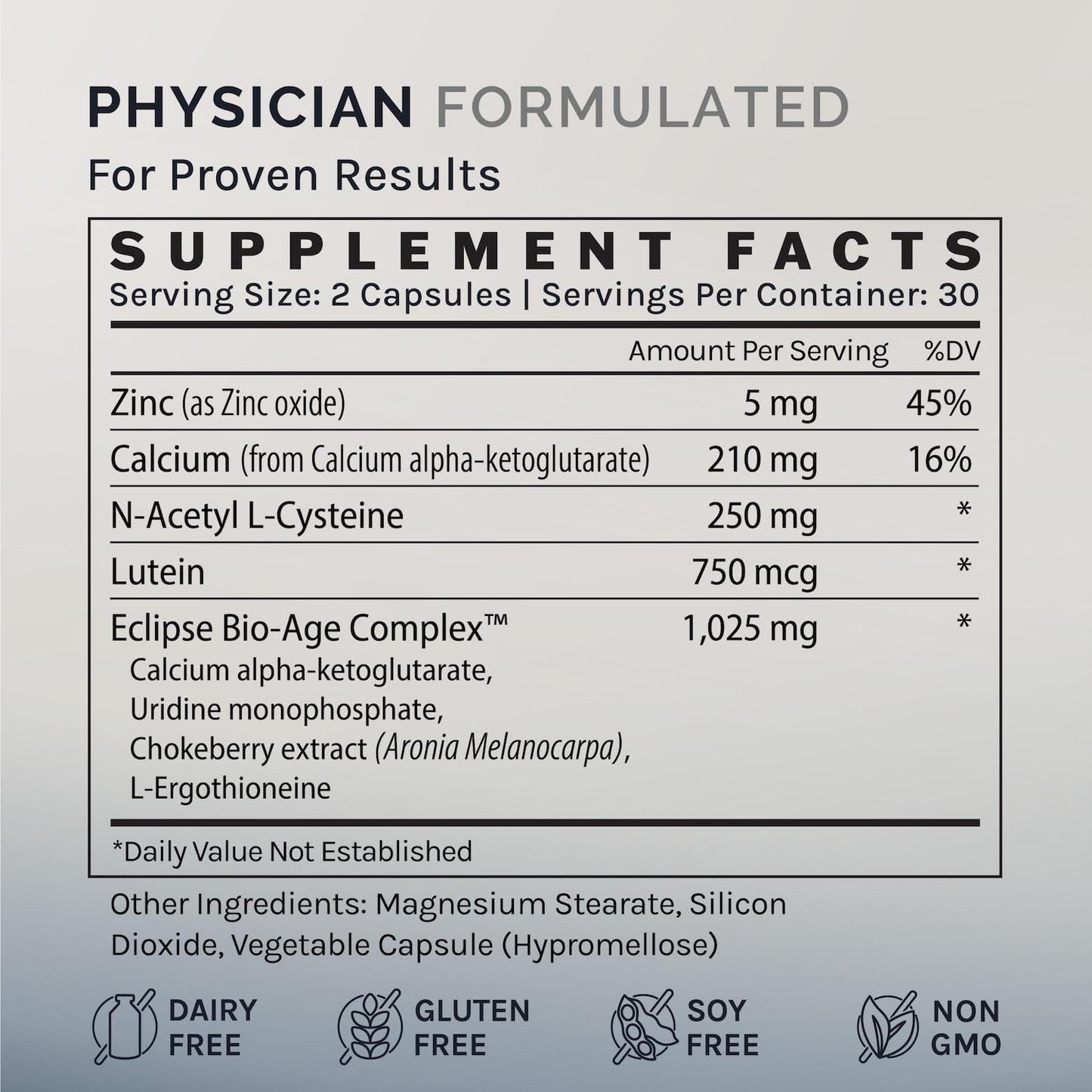 InfiniWell InfiniAge Longevity Supplements - Advanced Cellular Health Supplements with Lutein, N-Acetyl Cysteine (NAC) & Low Dose Zinc - Support Nutrient Sensing & Mitochondrial Health (30 Capsules) InfiniWellBuy Supplements Australia