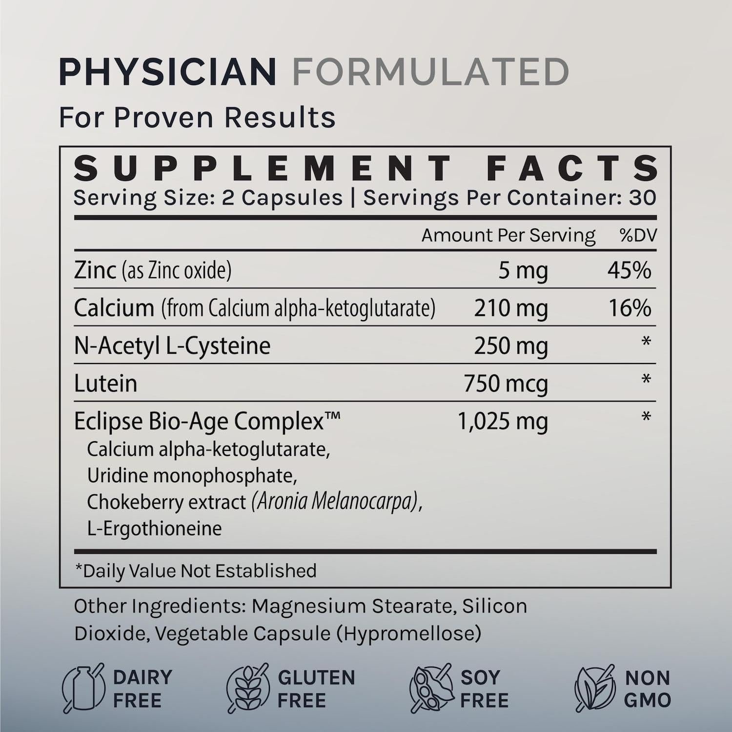 InfiniWell InfiniAge Longevity Supplements - Advanced Cellular Health Supplements with Lutein, N-Acetyl Cysteine (NAC) & Low Dose Zinc - Support Nutrient Sensing & Mitochondrial Health (30 Capsules) InfiniWellBuy Supplements Australia
