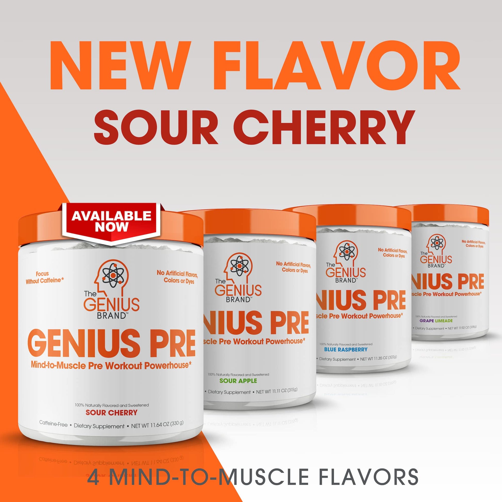 Genius Pre Workout Powder, Grape Limeade - All-Natural Nootropic Pre-workout The Genius BrandBuy Supplements Australia