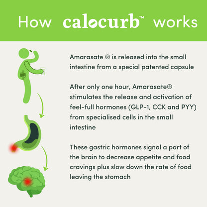 Calocurb Calorie Control Supplement, Natural GLP-1 Activator, 90 Count (1 Month Average CalocurbBuy Supplements Australia