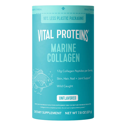 Vital Proteins Marine Collagen Peptides Powder Supplement for Skin Hair Nail Joint - Hydrolyzed Collagen