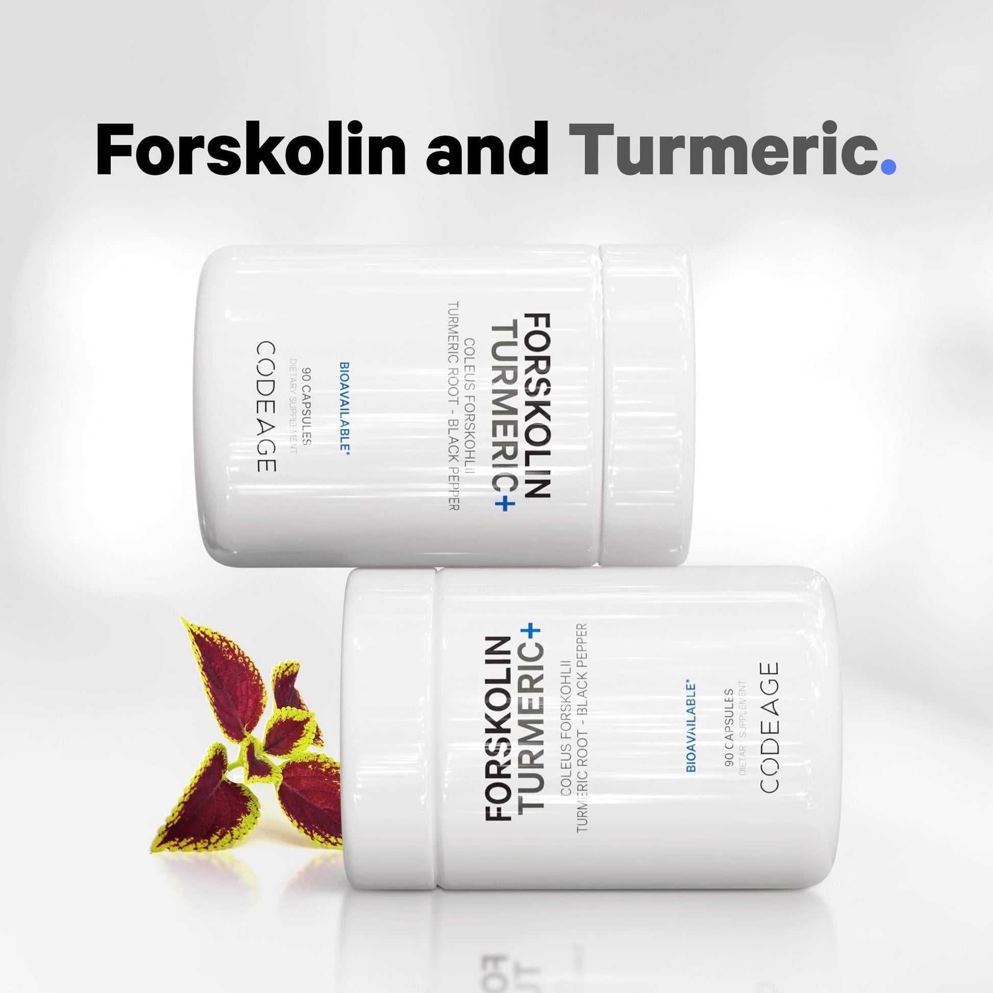 Codeage Forskolin, Pure Forskolin Coleus + Organic Turmeric Root Powder, 95% Curcumins CodeageBuy Supplements Australia
