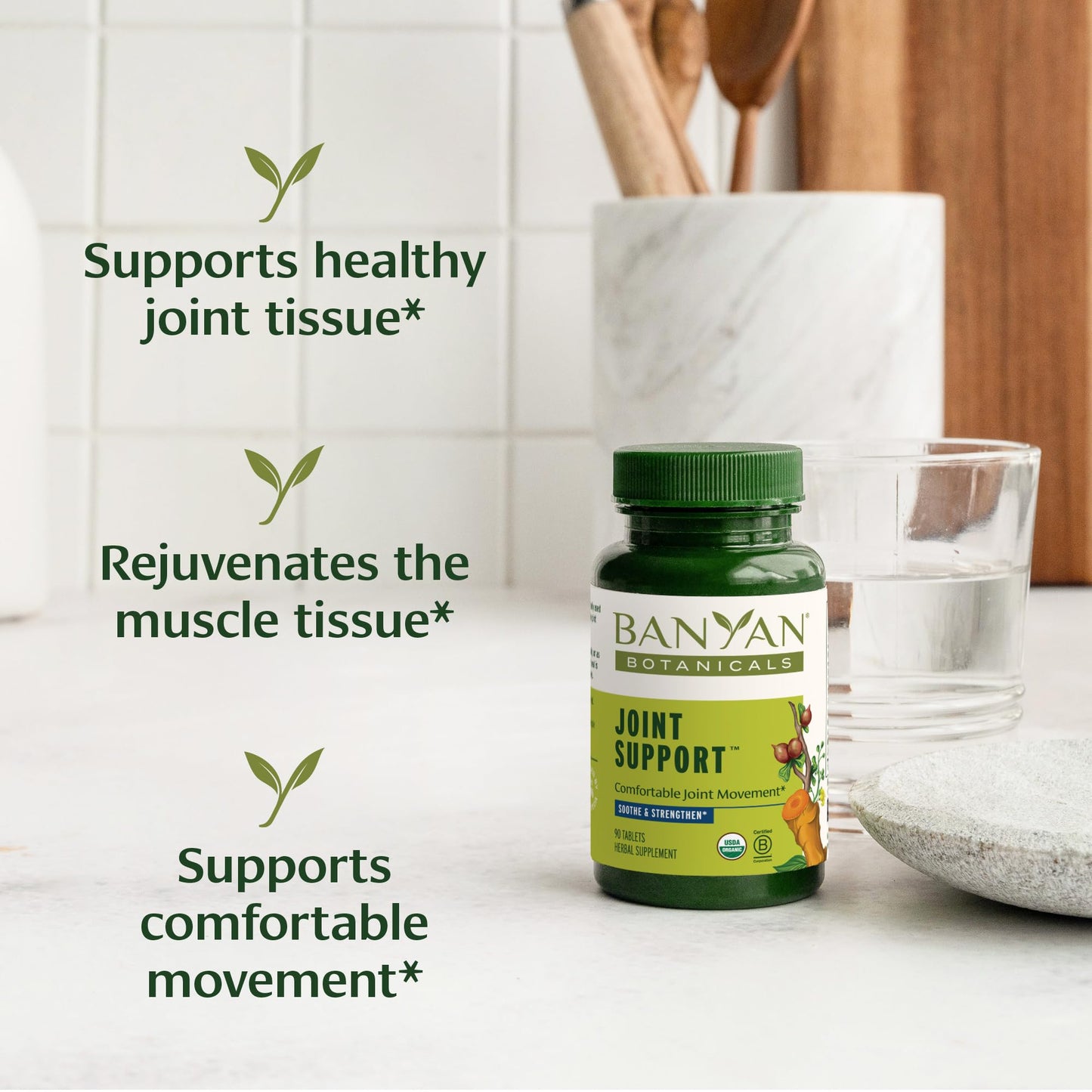 Banyan Botanicals Organic Joint Support–Advanced Mobility & Flexibility Supplement with Boswellia,Guggulu Resin & Turmeric–Natural Lubrication for Cartilage, Bones & Muscles-90 Tablets-USDA Organic Banyan BotanicalsBuy Supplements Australia