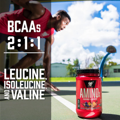 BSN Amino X Muscle Recovery & Endurance Powder with BCAAs, Intra Workout Support, 10 Grams of Amino Acids, Keto Friendly, Caffeine Free, Flavor: Fruit Punch, 30 servings (Packaging May Vary) BSNBuy Supplements Australia