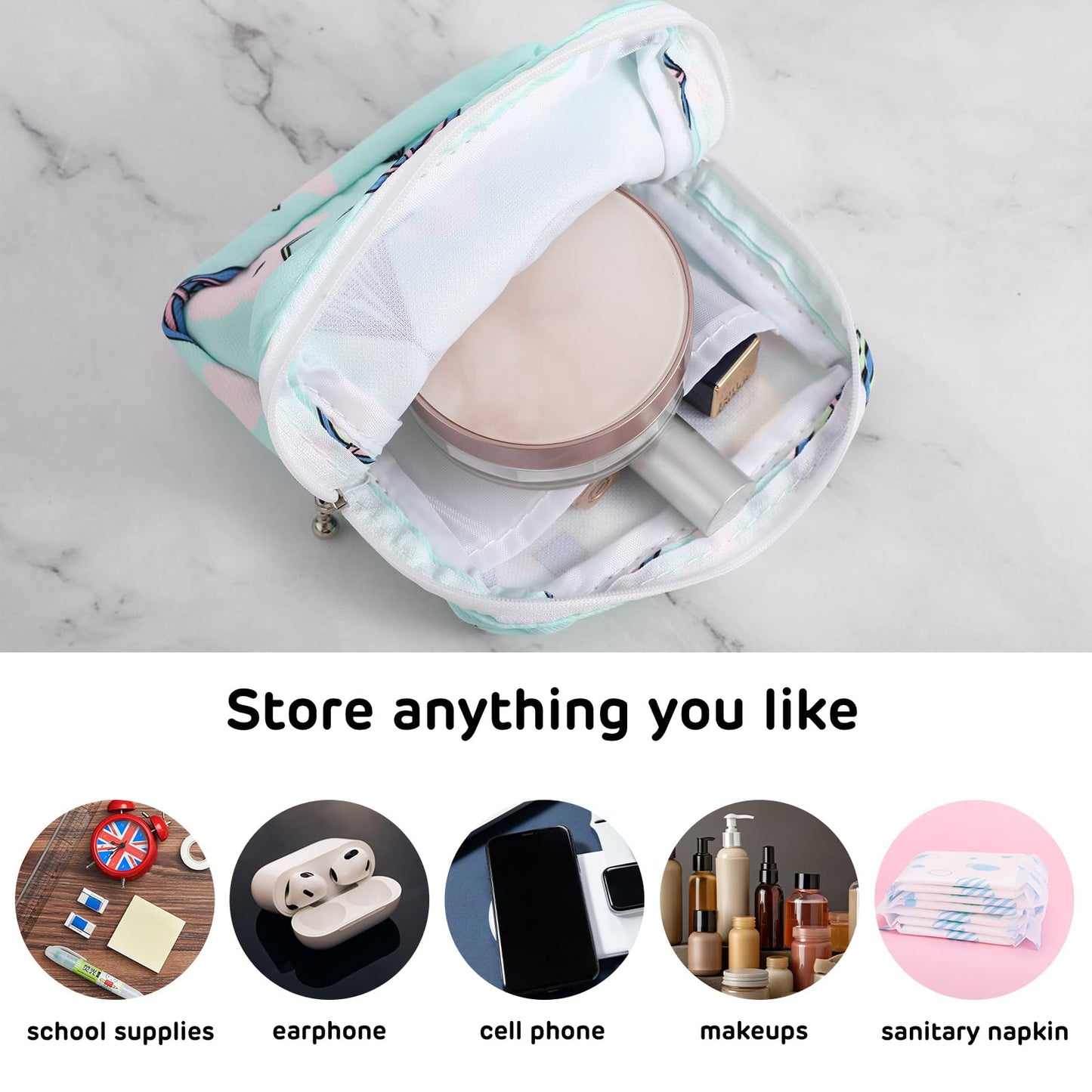 3Pcs Period Bag, Sanitary Pad Storage Bag Samll Period Pouch for Purse Cute Menstrual Period Bag AsterBuy Supplements Australia