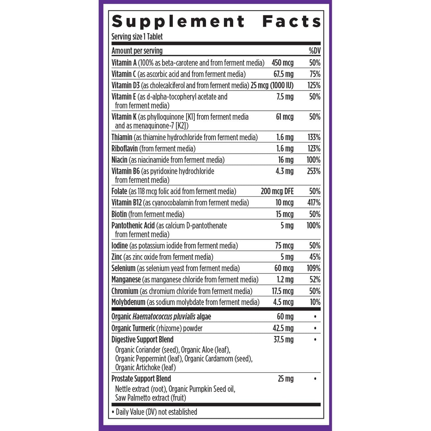 New Chapter Multivitamin for Men 50 Plus + Immune Support - Every Man's One Daily 55+ with Fermented Probiotics + Whole Foods + Astaxanthin New ChapterBuy Supplements Australia
