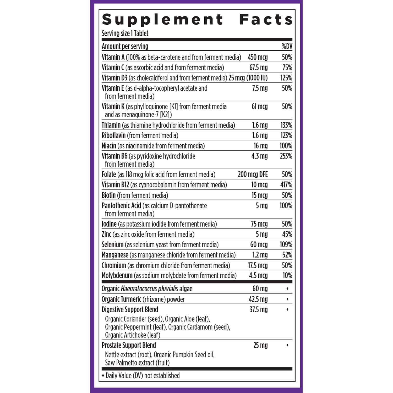 New Chapter Multivitamin for Men 50 Plus + Immune Support - Every Man's One Daily 55+ with Fermented Probiotics + Whole Foods + Astaxanthin New ChapterBuy Supplements Australia