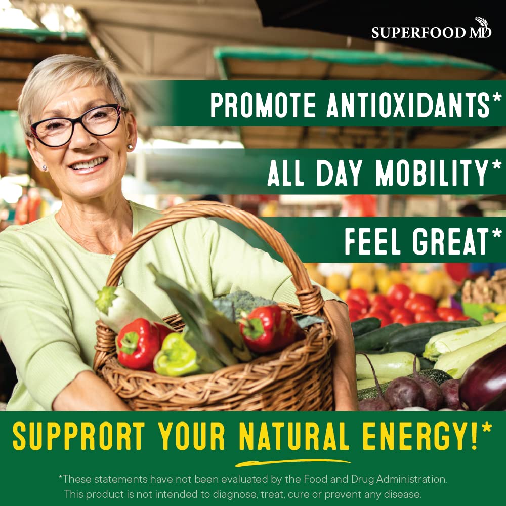 Superfood Fruit and Veggie Supplement - Fruit and Veggie Capsules 100% Whole Super Fruits and Super Vegetables Supplements & Vitamins, with Beta Carotene (720 Count (Pack of 4)) Superfood MDBuy Supplements Australia