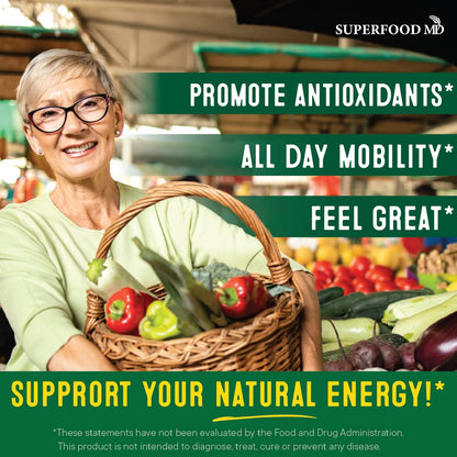 Superfood Fruit and Veggie Supplement - Fruit and Veggie Capsules 100% Whole Super Fruits and Super Vegetables Supplements & Vitamins, with Beta Carotene (720 Count (Pack of 4)) Superfood MDBuy Supplements Australia
