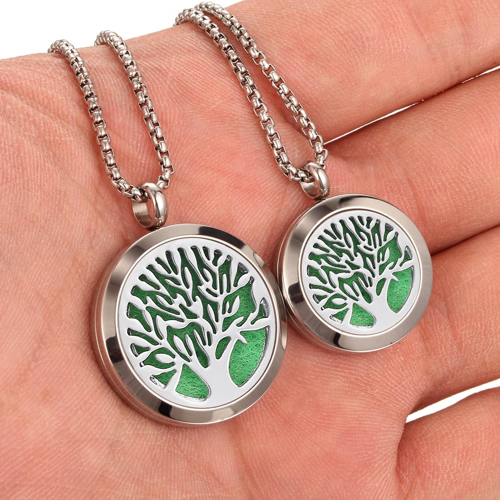 Aromatherapy Essential Oil Diffuser Necklace Tree of Life Cloud Design Stainless Steel Locket JEAN SMILEBuy Supplements Australia