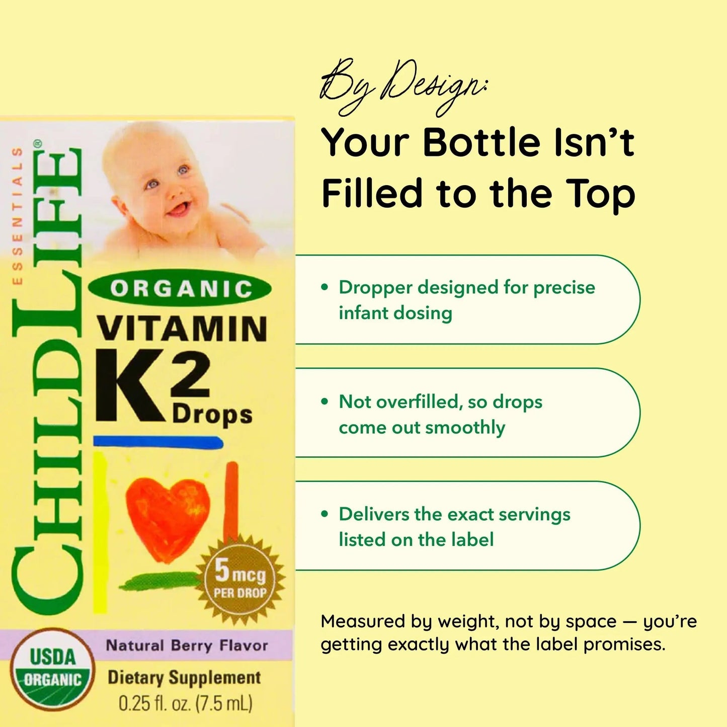 CHILDLIFE Essentials Organic Vitamin K2 Drops - Infant Toddler Baby Vitamin K, K2 Supplement, Vitamin K2 MK7, Liquid K2, Vitamin K Drops CHILDLIFE ESSENTIALSBuy Supplements Australia