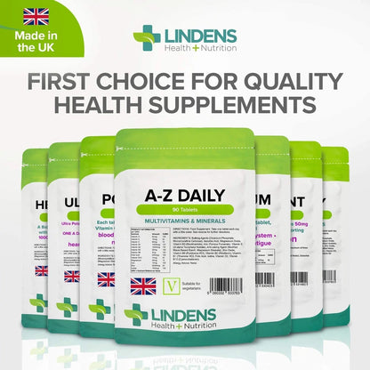 Multivitamin A-Z Daily Tablets 90 Tablets by Lindens LindensBuy Supplements Australia