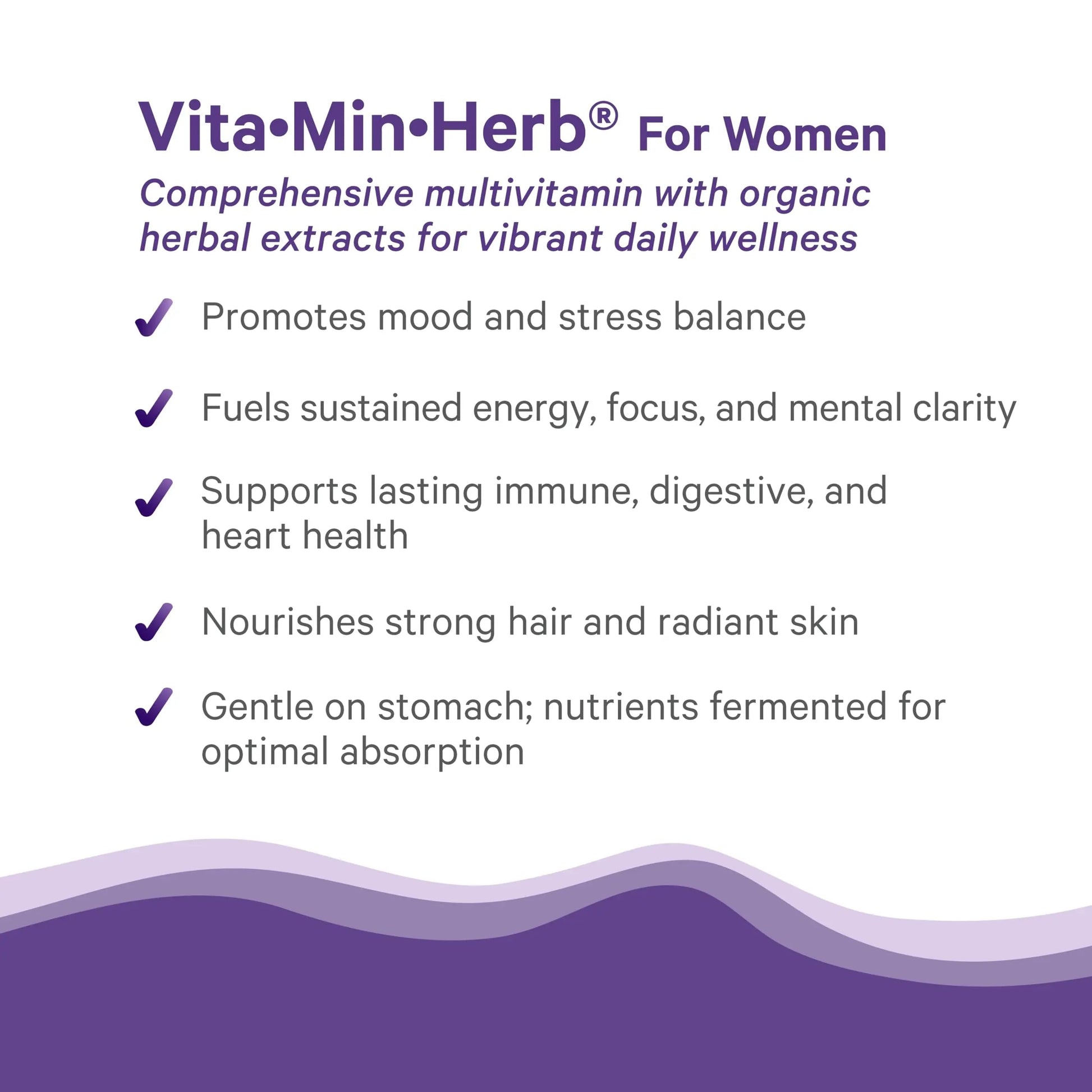 PURE SYNERGY Vita·Min·Herb for Women | Women’s Comprehensive Multivitamin Supplement | Made with Organic Whole Food Non-GMO & Vegan Ingredients | PURE SYNERGY