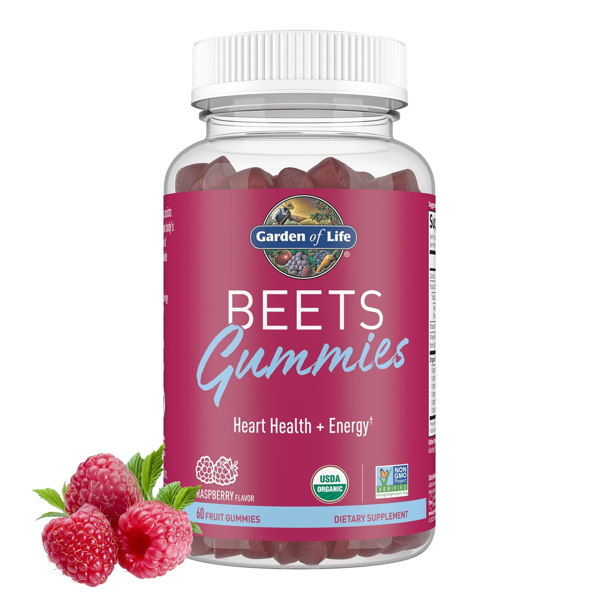 Garden of Life Organic Beet Root Gummies Made from Pectin with Antioxidants, Vitamin C, Vitamin D & B12 for Heart Health & Energy – BEETS Gummies – Vegan, Gluten Free, Non GMO, Raspberry, 30 Servings Garden of LifeBuy Supplements Australia