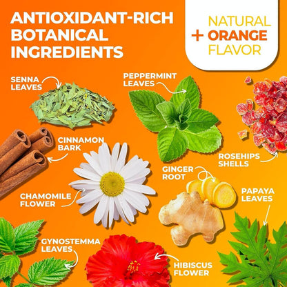 Detox Tea Caffeine Free, Herbal Tea with Chamomile, Hibiscus Tea and Ginger Root Total TeaBuy Supplements Australia