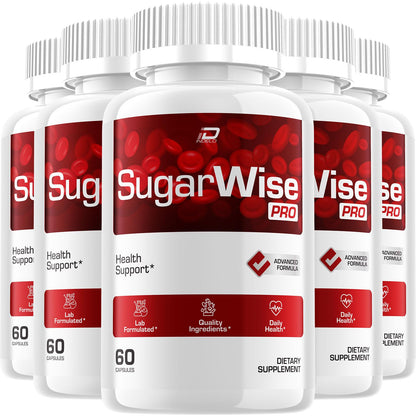 SugarWise Capsules – SugarWise Pro Natural Blend Daily Health Vitamins Supplement (5 Pack - 300 Capsules) IndeloBuy Supplements Australia