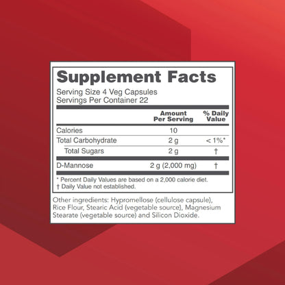 Protocol for Life Balance D-Mannose - 500mg - Bladder Cleanse - Support Healthy Urinary Tract* - For Men & Women - Kosher & Non-GMO - 90 Veg Capsules PROTOCOL FOR LIFE BALANCEBuy Supplements Australia