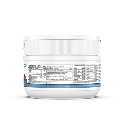 KAPPA NUTRITION Collagen Type I, II, III, 6 Billion Probiotic Acid Resistance, Hyaluronic Acid, Vitamin C, Biotin, Copper and MCT Oil, Beautiful Hair, Nails, & Skin, Collagen Peptides 9 in 1 (11.9oz) KAPPA NUTRITIONBuy Supplements Australia