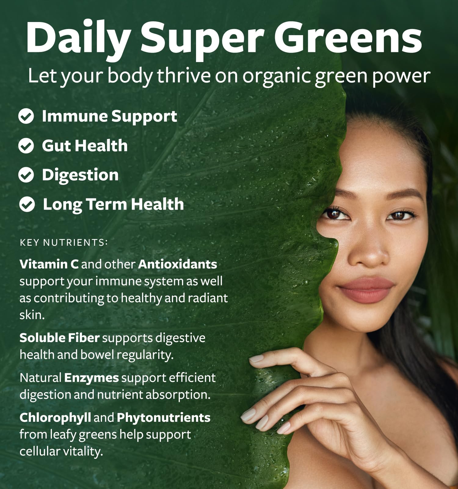 USDA Organic Super Greens Supplement - Organic Greens Fruits and Vegetable Supplement for Adults with 28 Superfood Complex with Superfruits Roots Herbs & More - Vegan & Non-GMO (Up to 1 Month Supply) Healths HarmonyBuy Supplements Australia