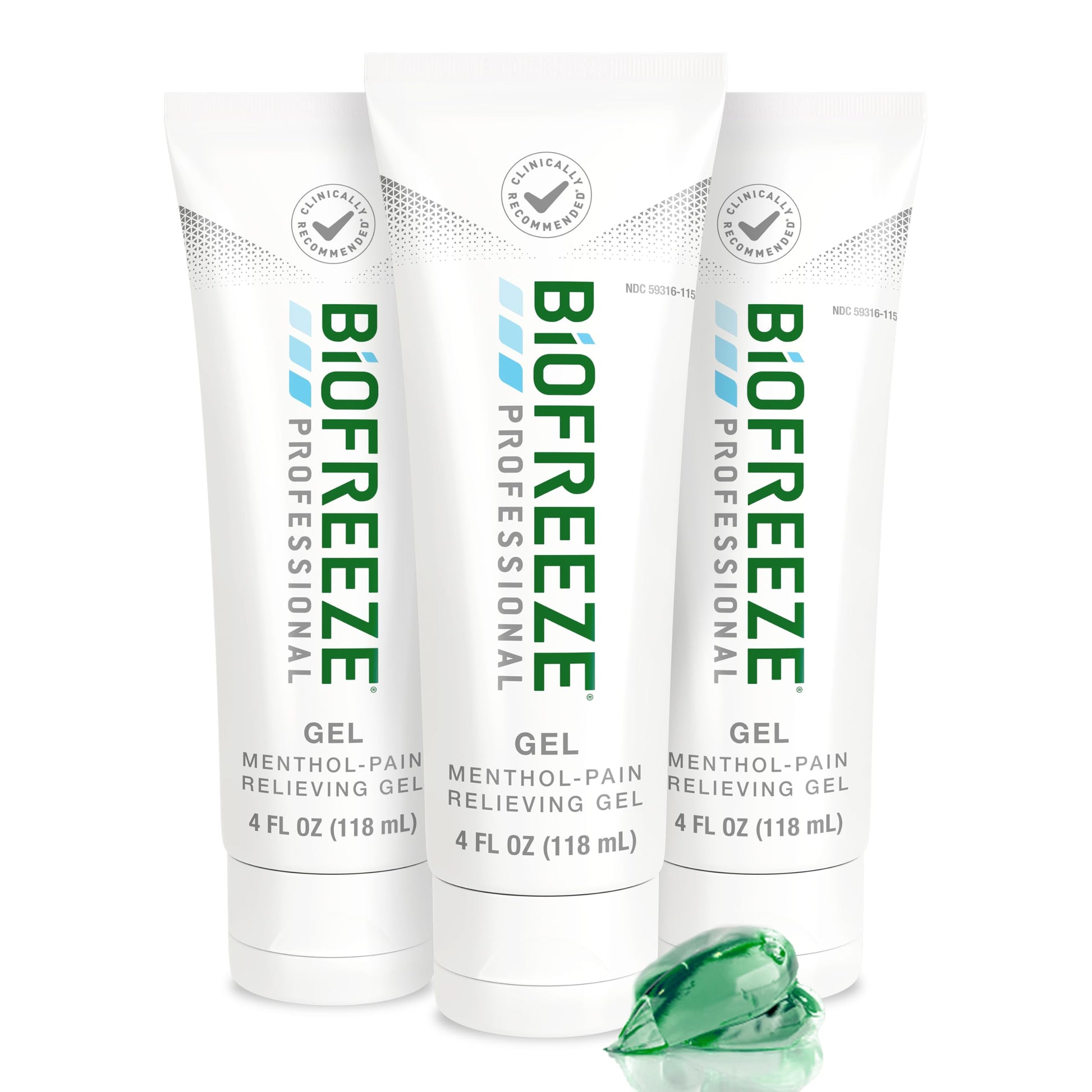 Biofreeze Professional Pain Relief Gel, 4 oz Tube (3-Pack) - Fast, Cooling Relief for Arthritis, Muscle Soreness, Joint, Back, Neck, Knee Pain & More BiofreezeBuy Supplements Australia