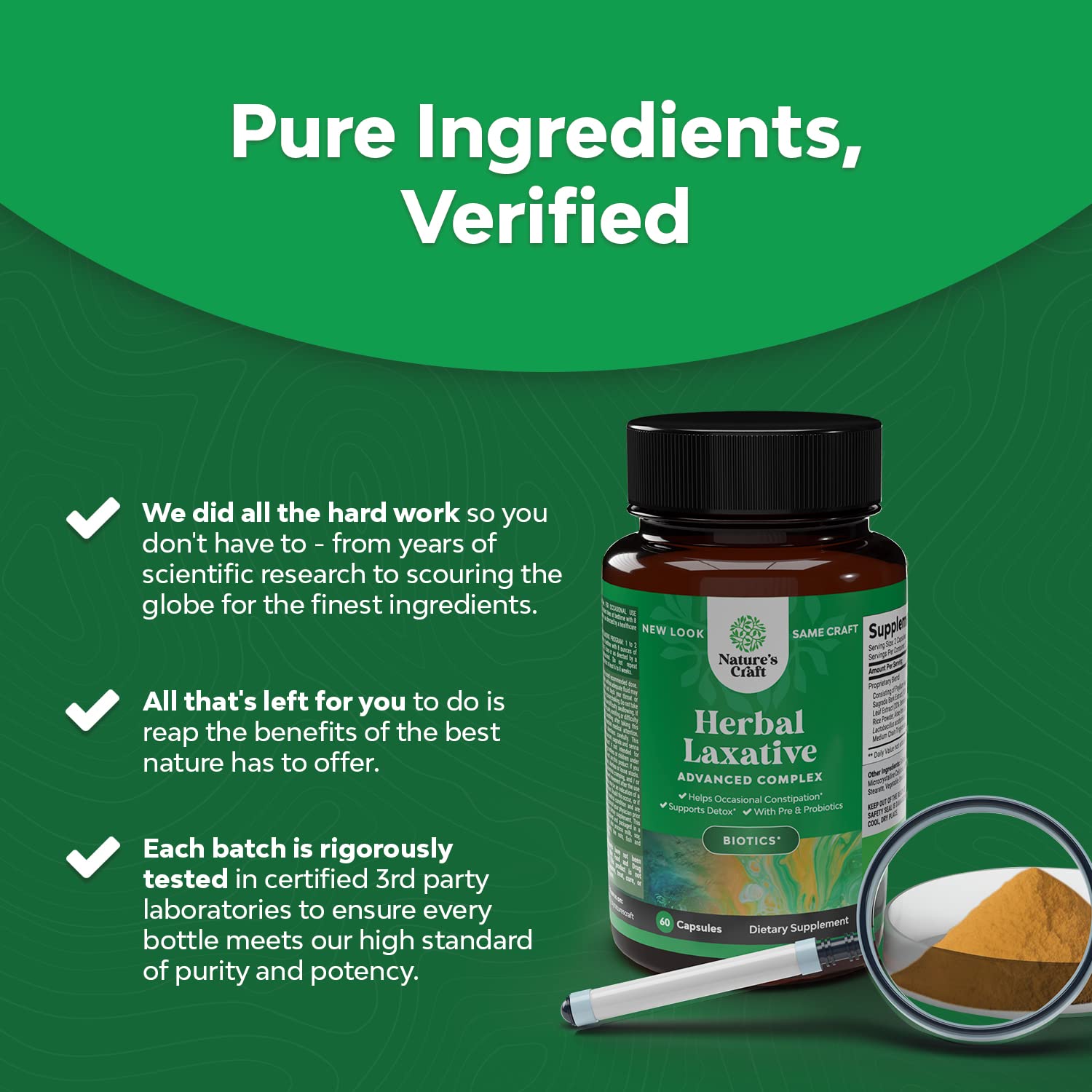 Herbal Laxative Capsules with Probiotics – Natural Laxative Pills to Cleanse Colon and Support Natures CraftBuy Supplements Australia