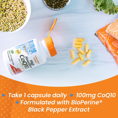 Doctor's Best High Absorption CoQ10 with Bioperine, Heart Health & Energy Production Doctor's BESTBuy Supplements Australia