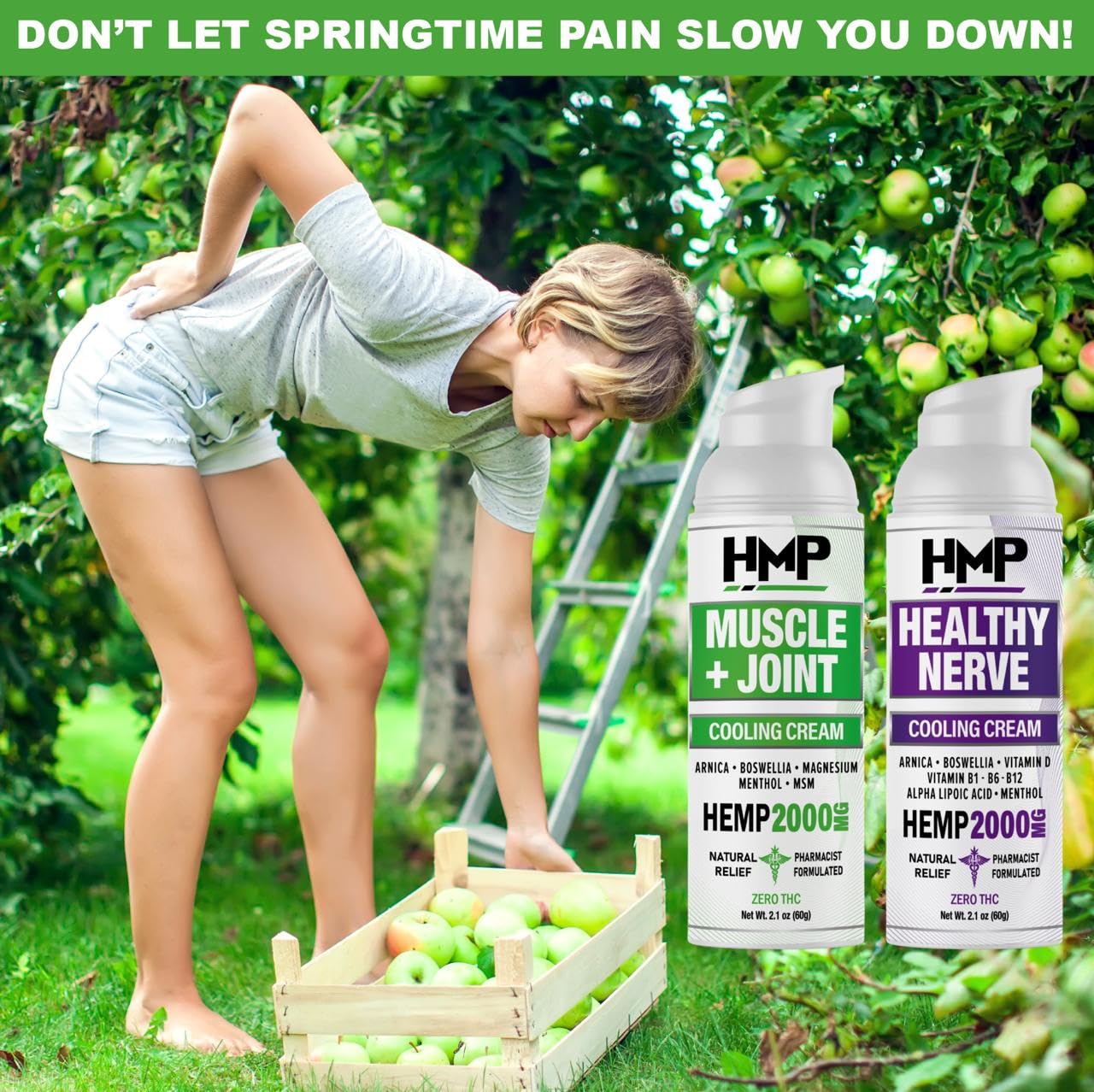 HMP BRANDS Hemp Cream Muscle & Joint Support 2000MG Hemp Discomfort Relief Formula w Menthol Ideal for Knee Muscle Joint Back Shoulder Elbow Maximum Joint Support, Natural Formula Made in USA 2.1oz HMP BRANDSBuy Supplements Australia