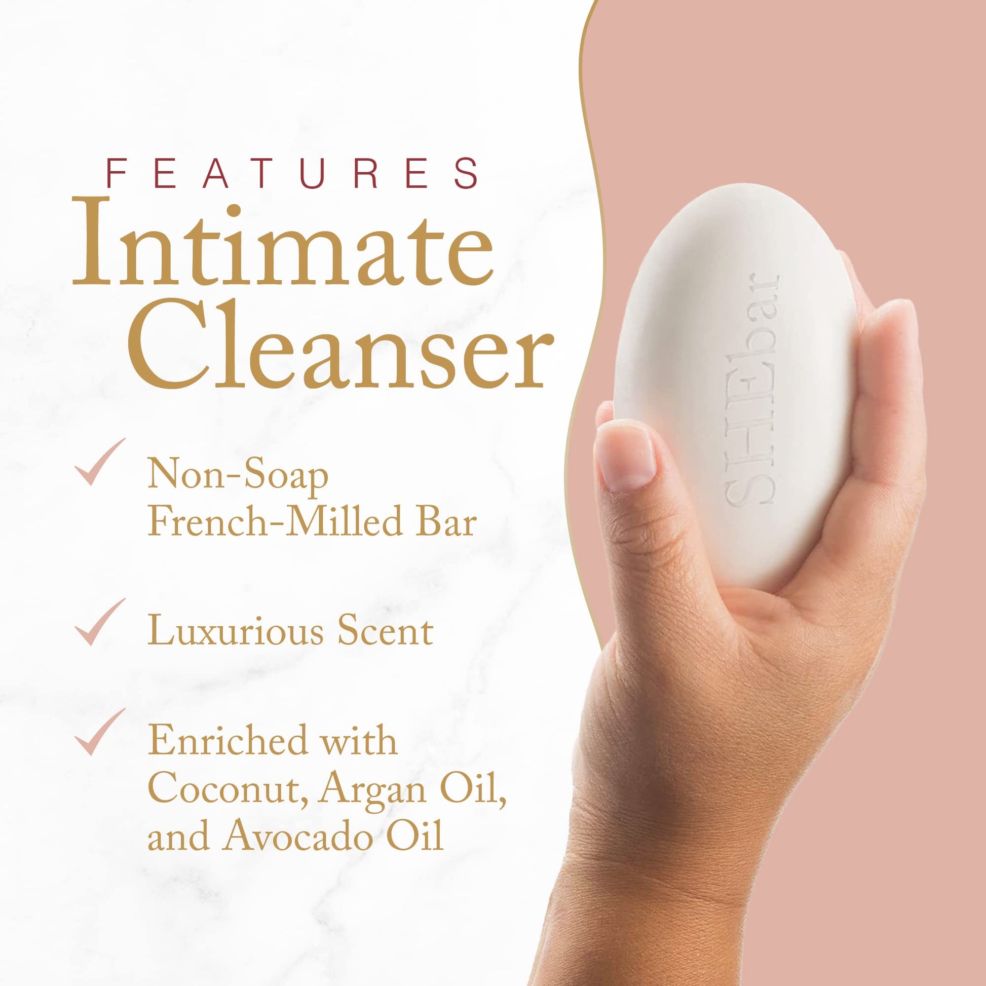 Joylux - SHEbar, Feminine Cleansing Bar, Yoni Bar, pH-Balanced Formula, Clean & Gentle Ingredients JoyluxBuy Supplements Australia