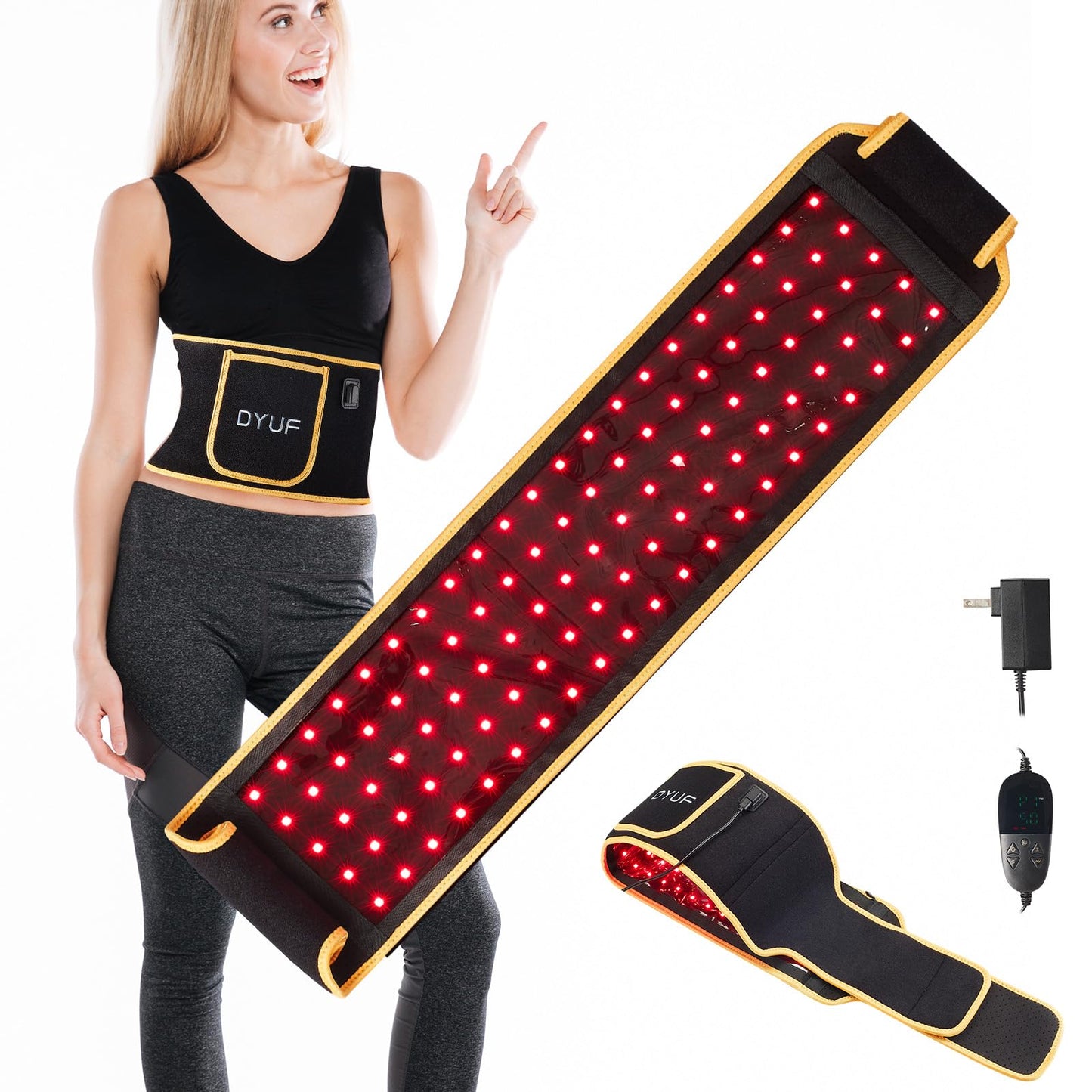 Red Light Therapy Belt DYUF Infrared Light Therapy : Muscle Recovery, Pain Relief, and Healing Device DYUFBuy Supplements Australia