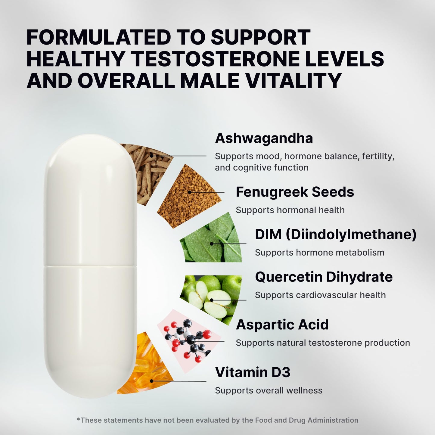 Nature's Pure Blend Peak Performance – Testosterone Supplement for Men with D-Aspartic Acid, Ashwagandha & DIM – Mens Prostate Health Support, Muscle Strength & Energy – Prostate Supplement Nature's Pure BlendBuy Supplements Australia