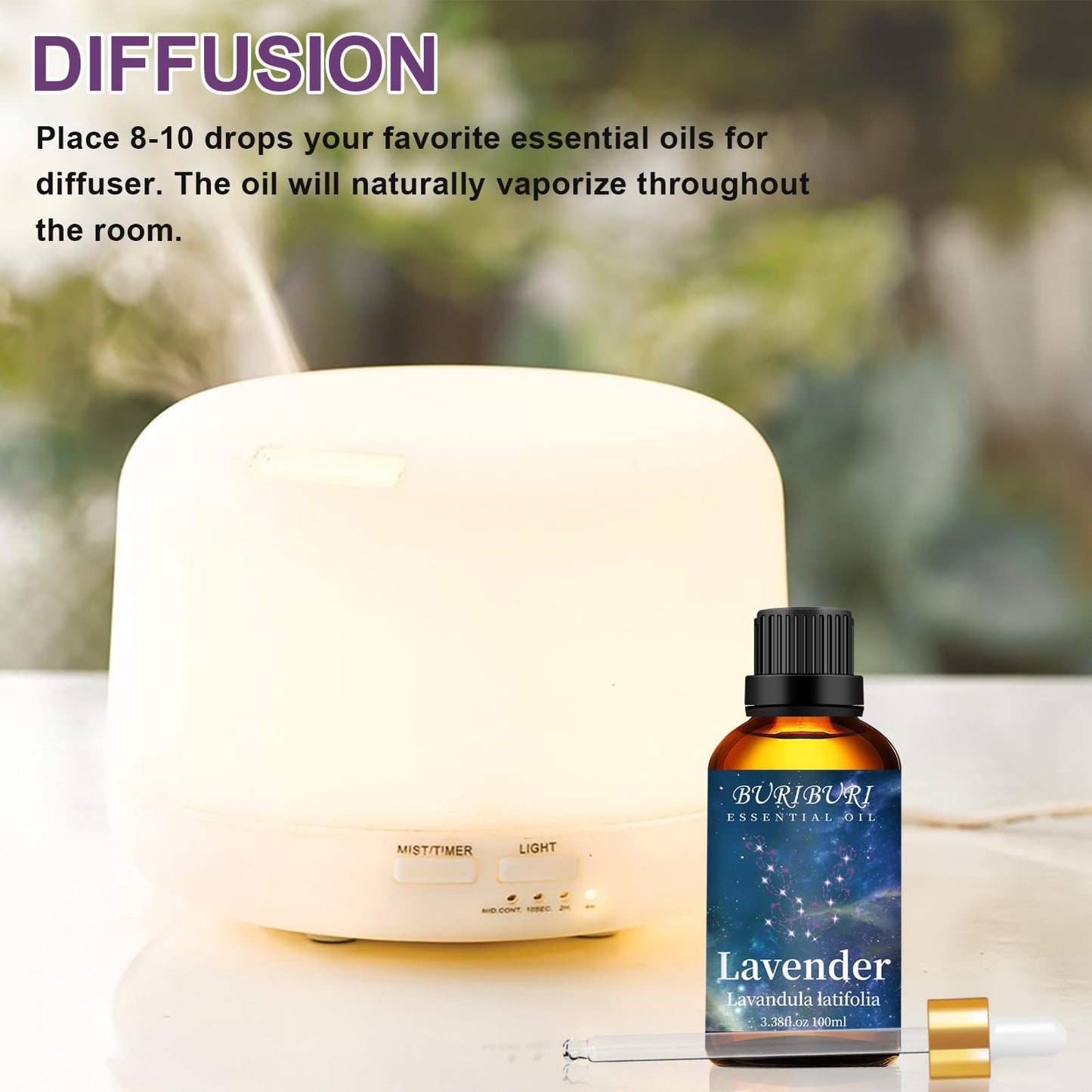 BURIBURI Lavender Essential Oil 100ML, 100% Pure Undiluted, Natural, Organic Aromatherapy Oil Lavender Oils BURIBURIBuy Supplements Australia