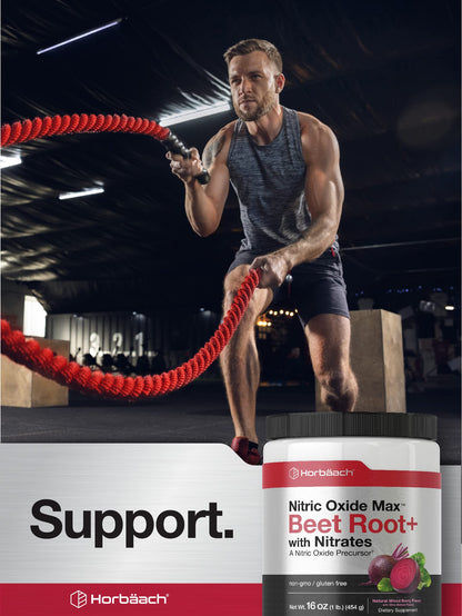 Nitric Oxide Beet Root Powder | 16 oz (454g) | Natural Mixed Berry Flavor | with Nitrates HorbäachBuy Supplements Australia