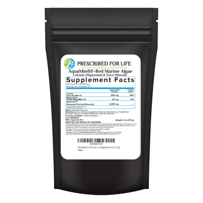 Prescribed for Life Aquamin Powder, Red Marine Algae Supplements, Rich in Plant Based Calcium & Magnesium, 72 Trace Minerals, Non GMO (113g) Prescribed For LifeBuy Supplements Australia